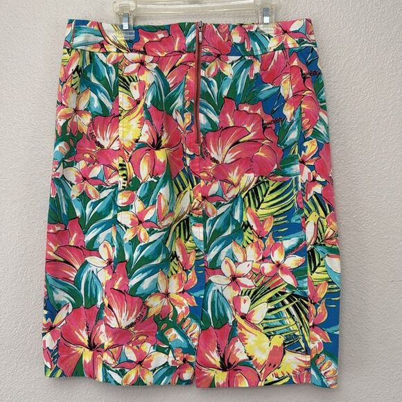 Ann Taylor LOFT Tropical Print Skirt Size 6 NWOT - Picture 3 of 6